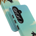 Kid Goku Sitting on Shenron Phone Case