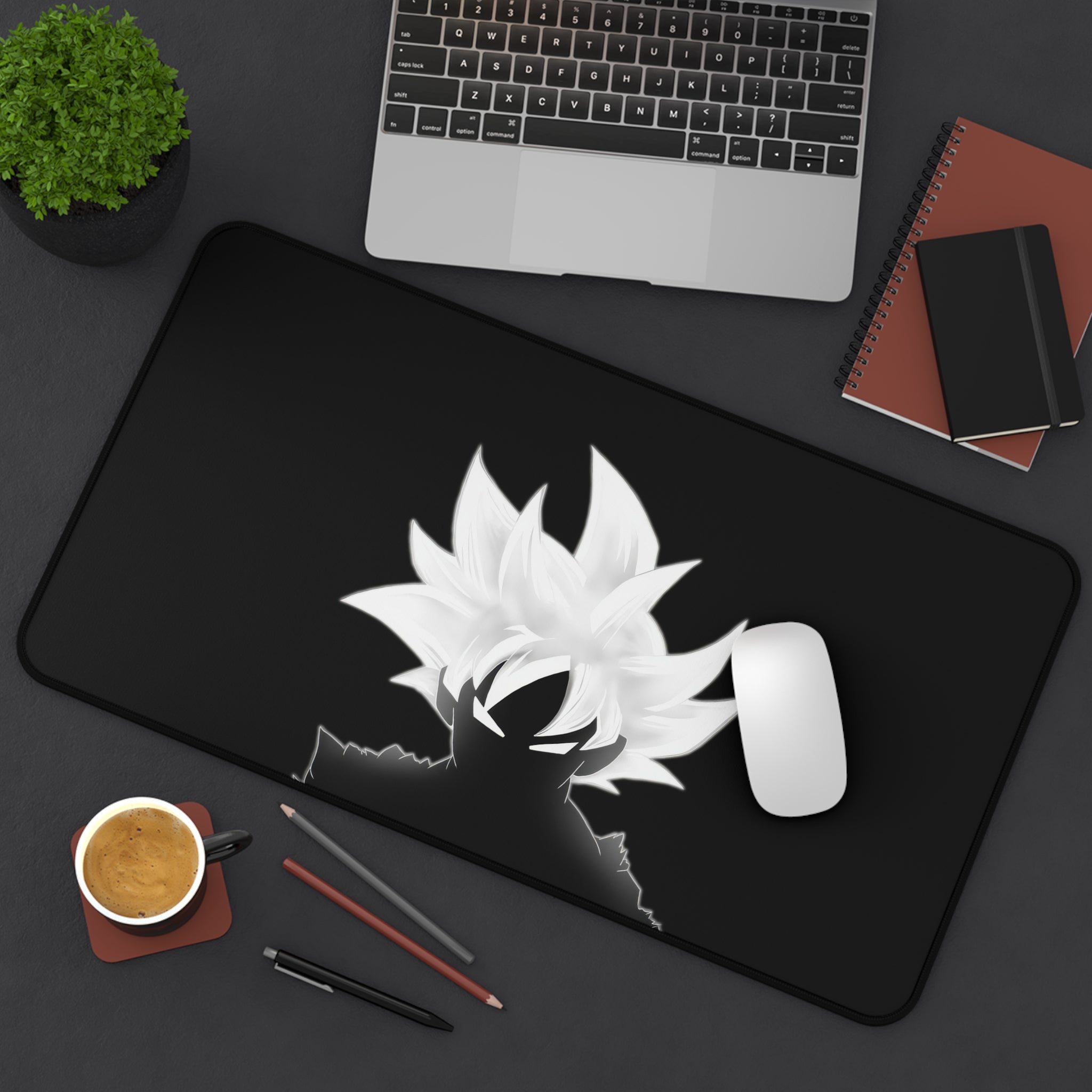 Goku silhouette Desk Mat/Gaming Mouse Pad