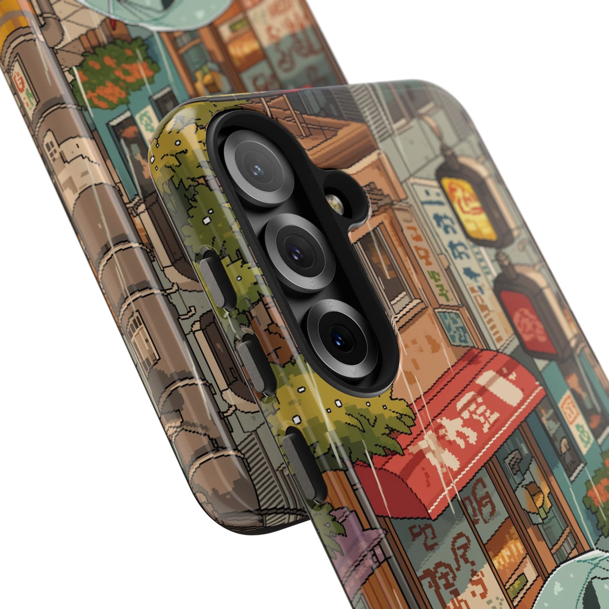 32-Bit Virtual Pika Rain Phone Case