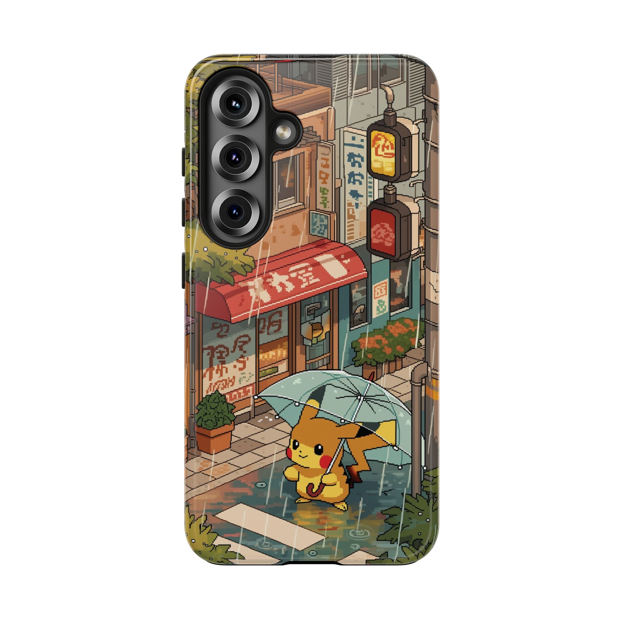 32-Bit Virtual Pika Rain Phone Case
