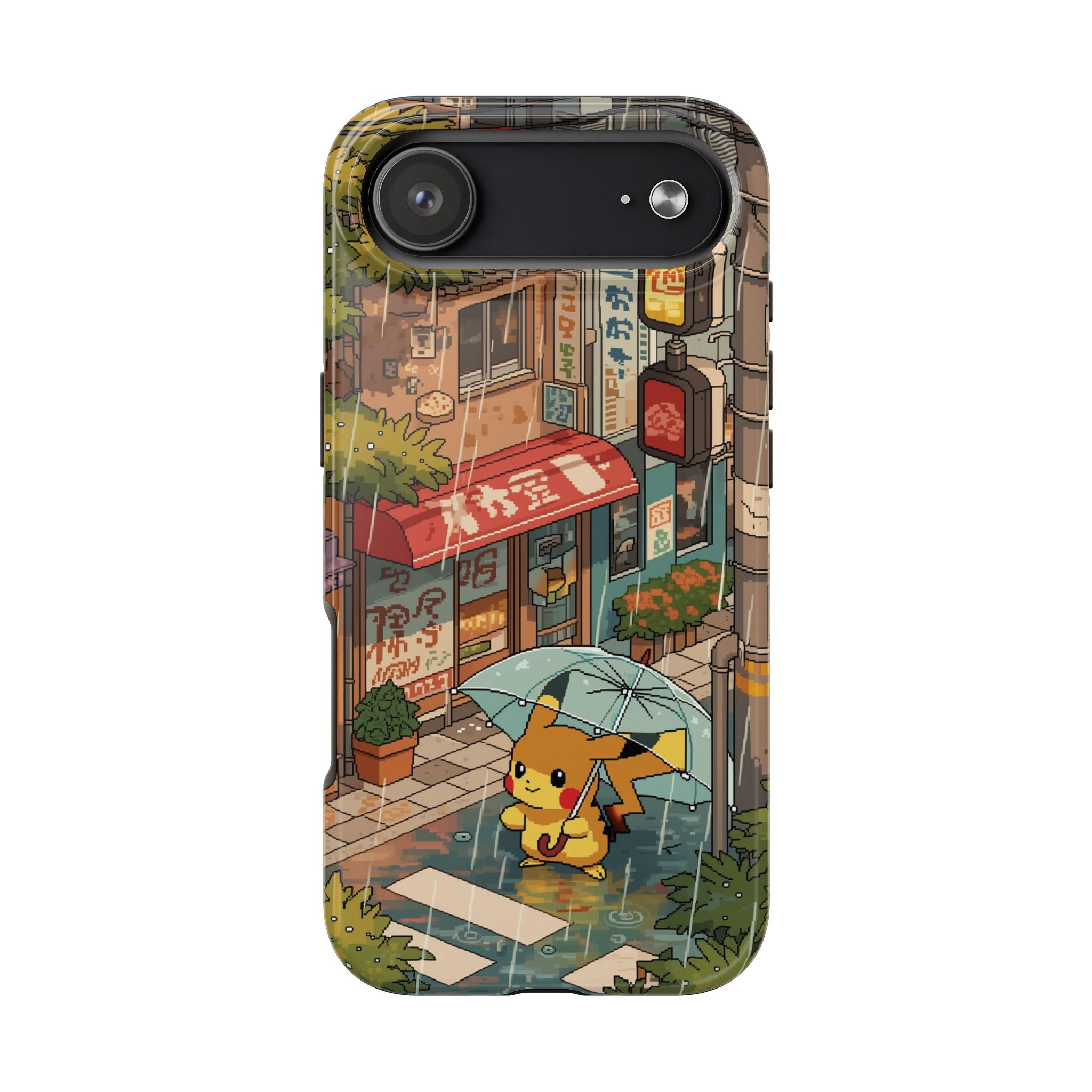 32-Bit Virtual Pika Rain Phone Case