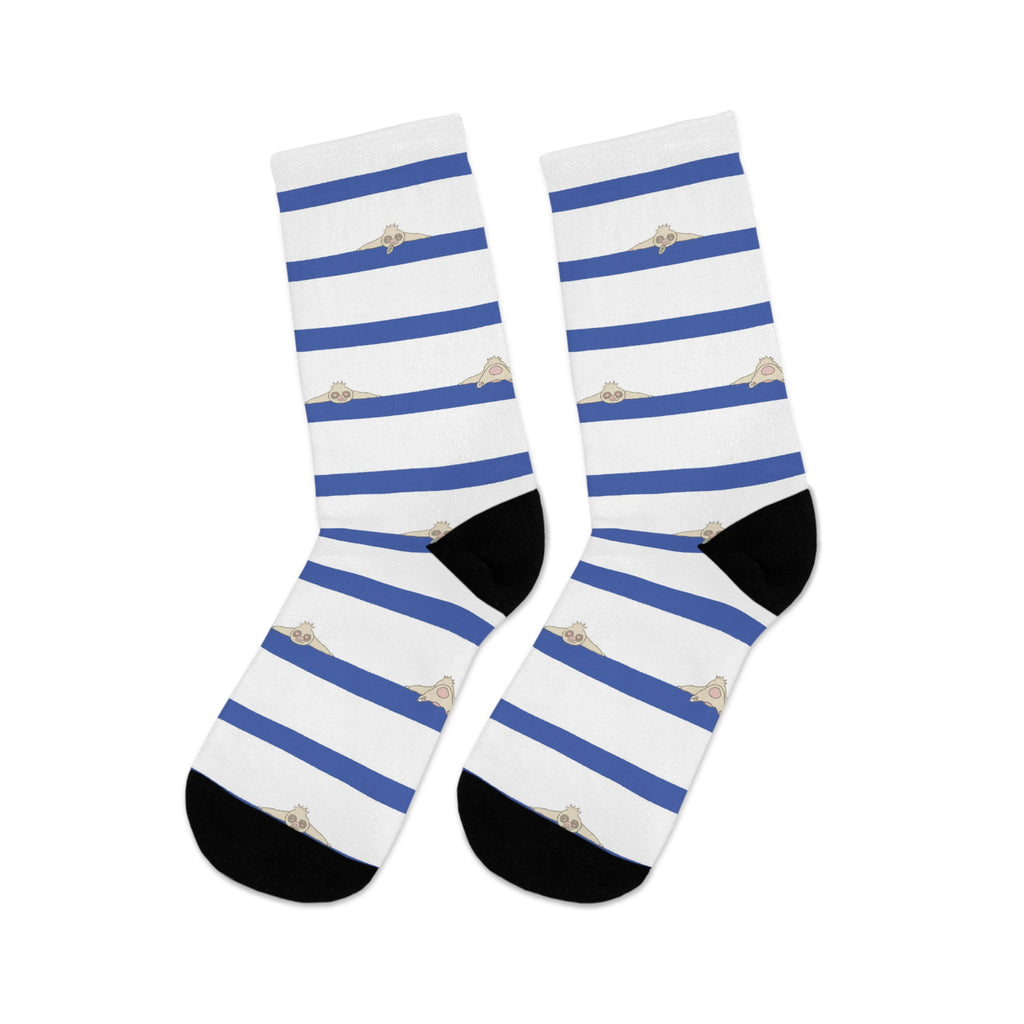 Striped Slakoth Recycled-Poly Socks