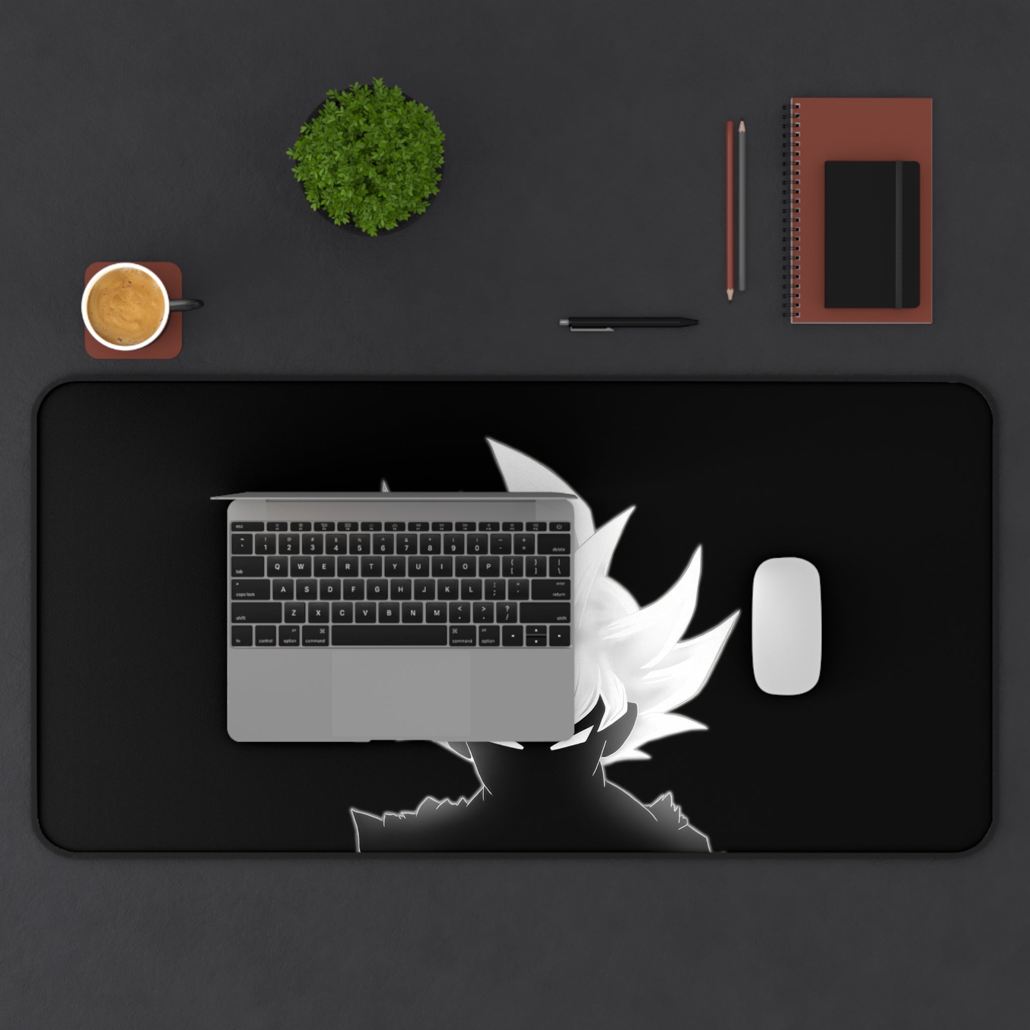 Goku silhouette Desk Mat/Gaming Mouse Pad