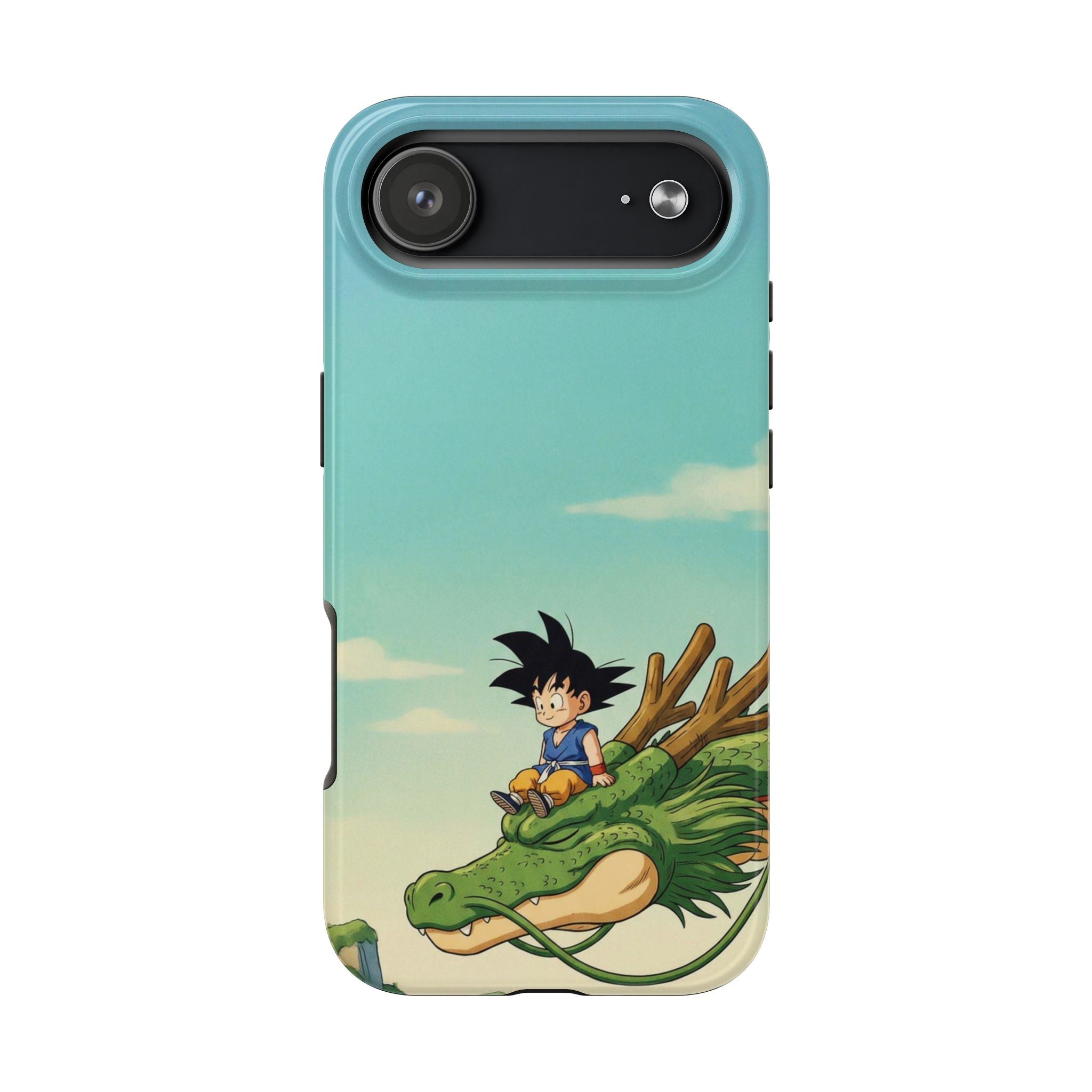 Kid Goku Sitting on Shenron Phone Case