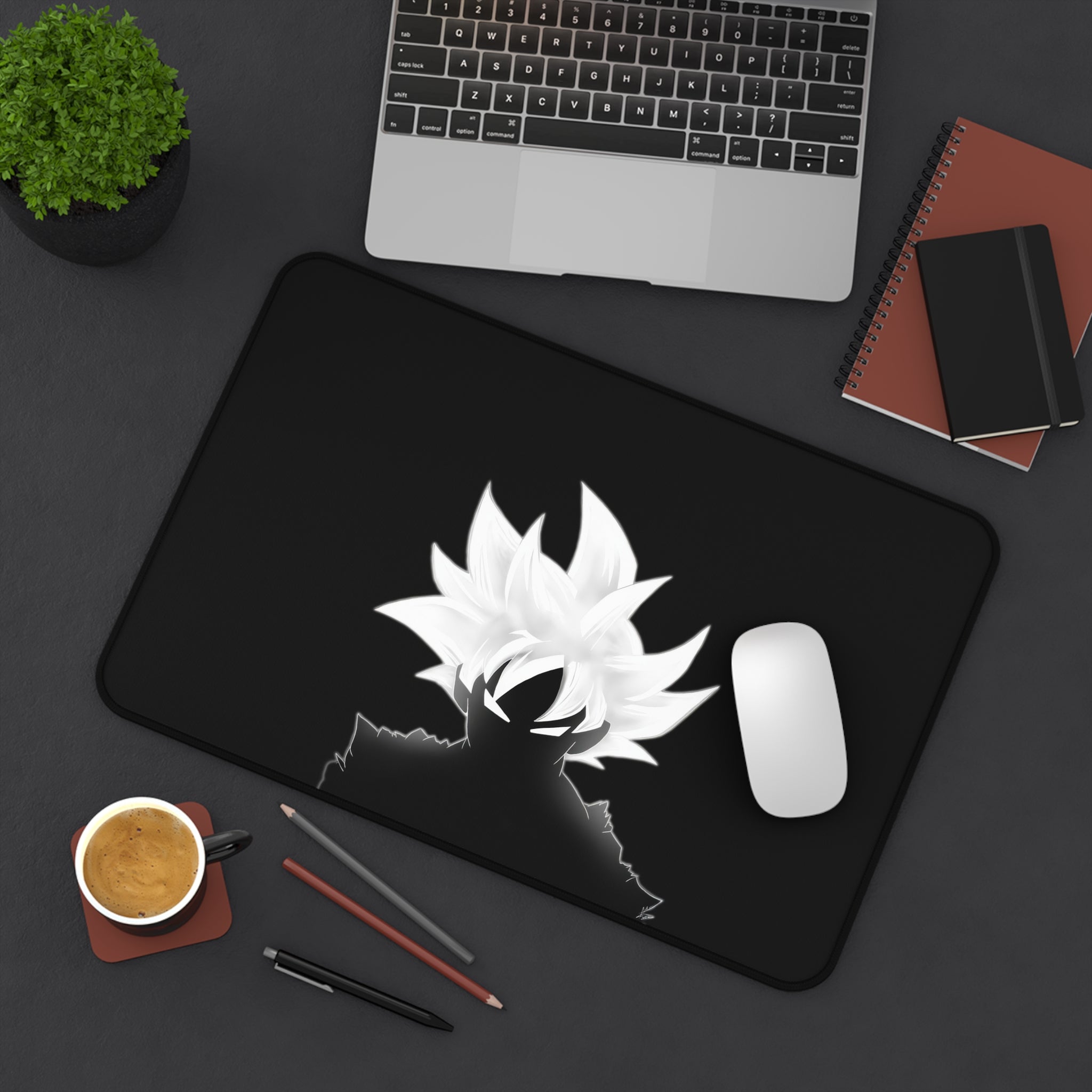 Goku silhouette Desk Mat/Gaming Mouse Pad