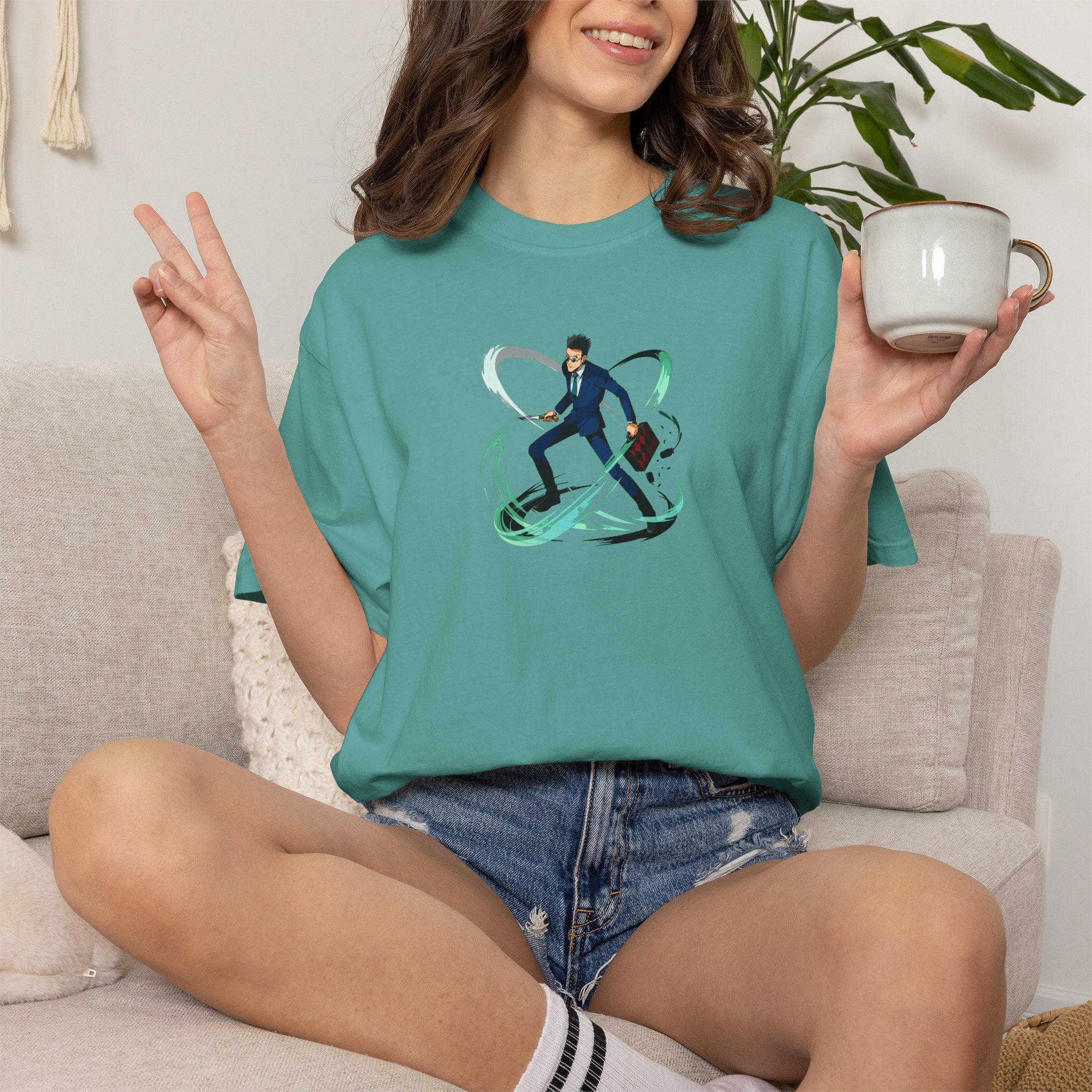 Leorio Briefcase Power up T-Shirt